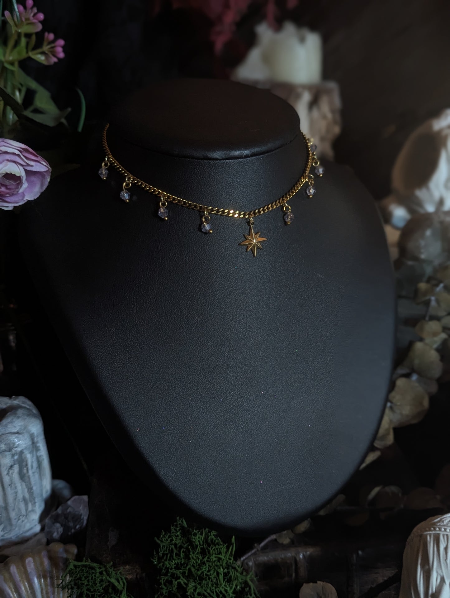 Chocker Célèste Doré