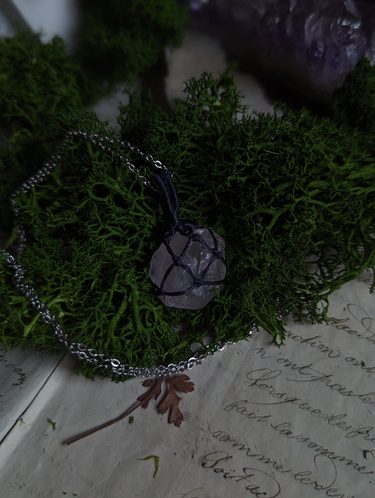 Collier Quartz Rose