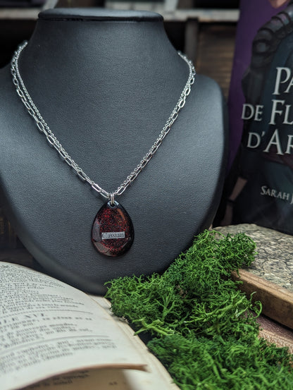 Collier Cassian - Brume Rouge