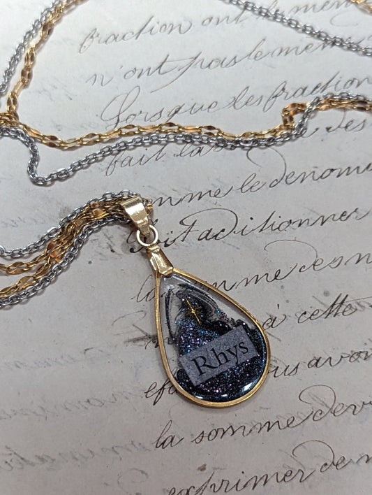 Collier Rhysand - Flammes holographiques
