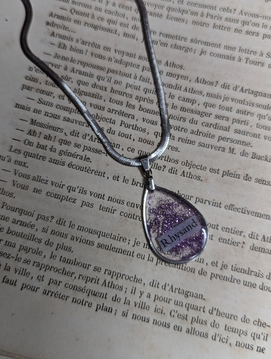 Collier Rhysand - Yeux Améthistes 2