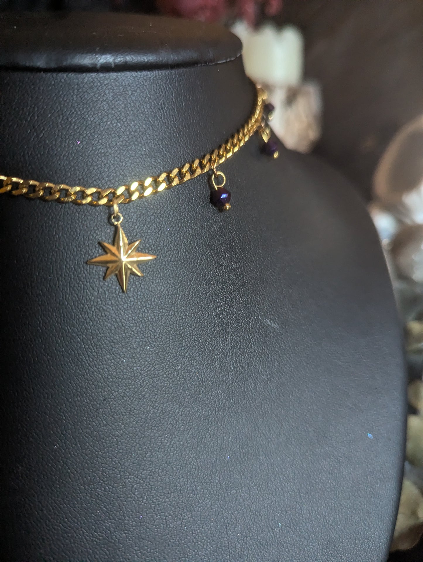 Chocker Célèste Doré
