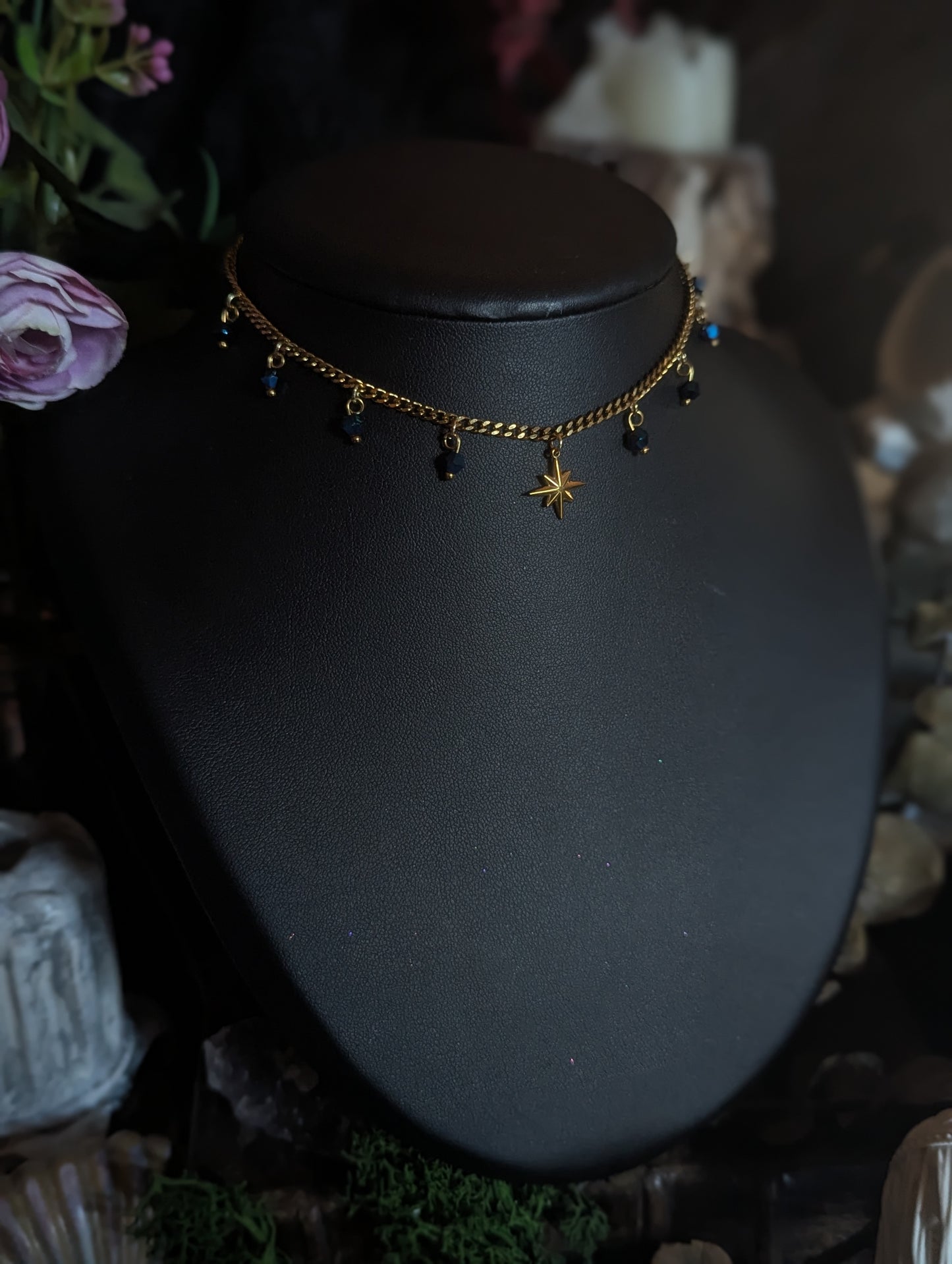 Chocker Célèste Doré