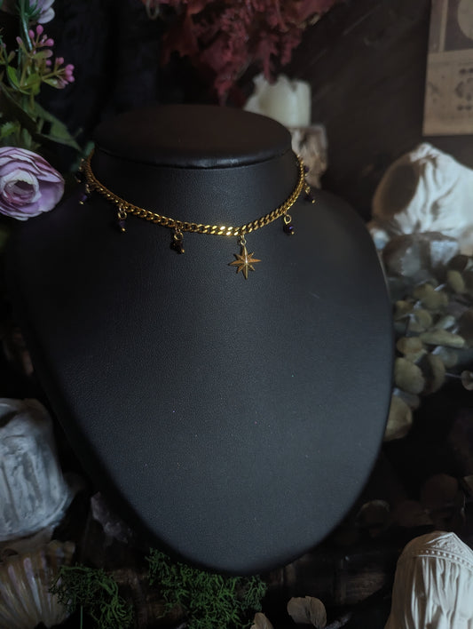 Chocker Célèste Doré