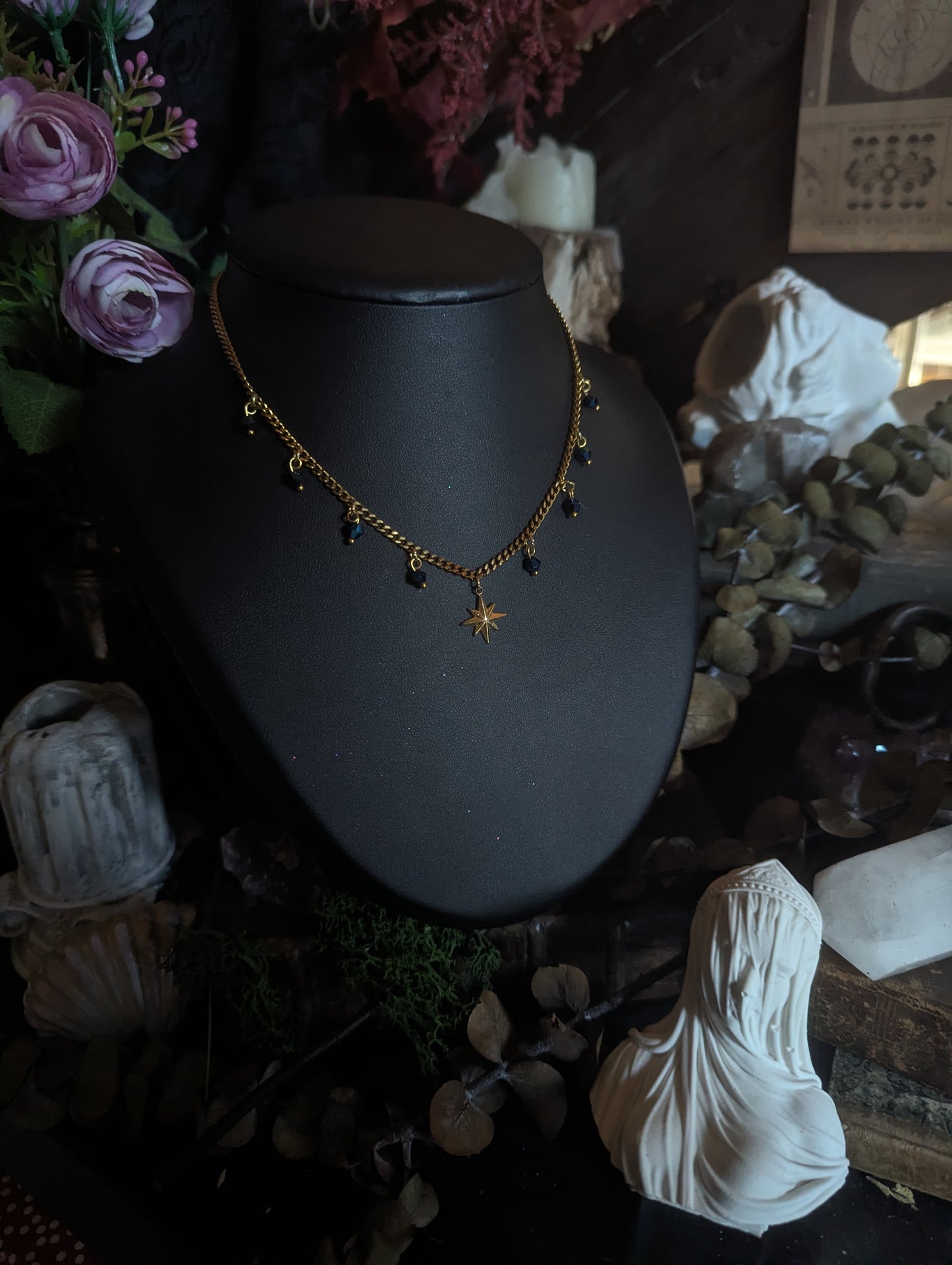 Chocker Célèste Doré